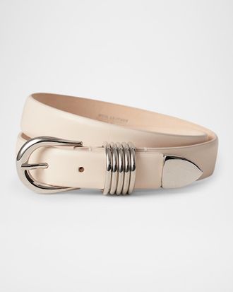 D&eacute;hanche Hollyhock Leather Belt