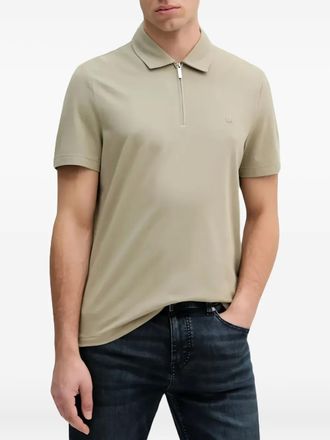 Michael Kors Polo con mezza zip - Toni neutri