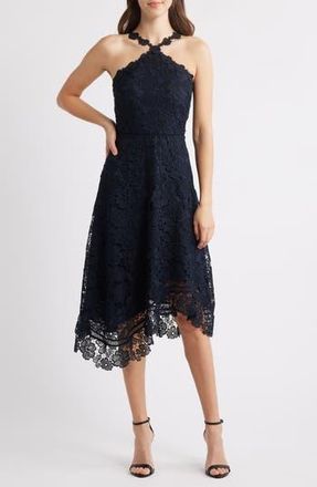 Eliza J Lace Sleeveless Dress in Navy at Nordstrom Rack, Size 8