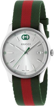 Gucci G-Timeless Quartz Silver Dial Ladies Watch YA1264236