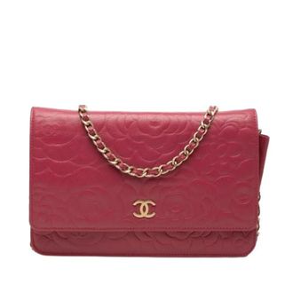 Chanel Pre-owned Wallet on Chain - Dames - Pre-owned - Roze - Maat: ONE Size Zijde