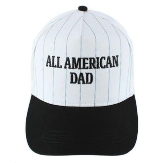 Trafalgar Store All American Dad Pinstripe Baseball Hat in Black at Nordstrom