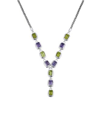 Samuel B. Silver Amethyst, Peridot Necklace