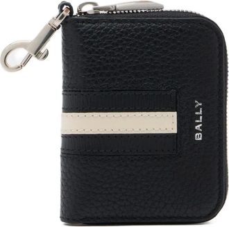 Bally Portachiavi a nastro in pelle zigrinata - Nero