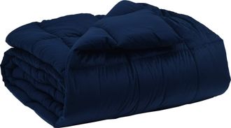 vidaXL Edred&oacute;n De Invierno 135 X 200 Cm Invierno Azul Oscuro Vidaxl