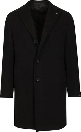 Tagliatore Bruce Wool and Cashmere Coat - Heren - Mantel - Zwart - XL - Wol - Jassen