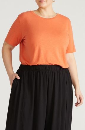 Universal Standard Light as Air Tee Rex T-Shirt in Italian Orange at Nordstrom, Size Xxx-Large