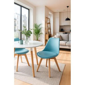 Regalos Miguel Sillas Comedor - Silla Synk Basic - Azul Agua