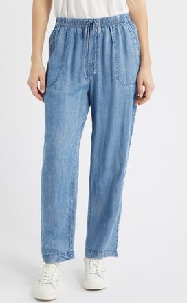 Beach Lunch Lounge Ronni Chambray Pants in Medium Wash at Nordstrom, Size X-Large