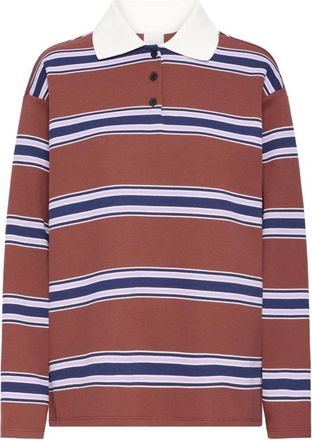 Ichi Polo Shirts - Dames - Polos - Bruin - S - Leer - Tops