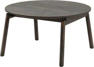 Woodek Mesa de centro en roble macizo con acabado espresso