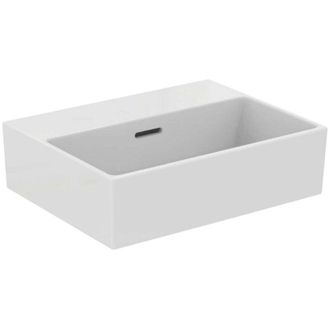 Ideal Standard Extra - Lavamanos 45x35 Cm, Con Rebosadero, Sin Orificio Para Grifo, Blanco T391601