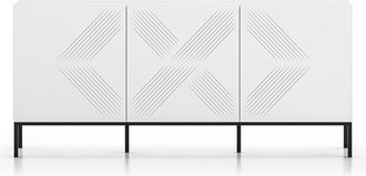 Petits Meubles Aparador 3 puertas estratificado Blanco