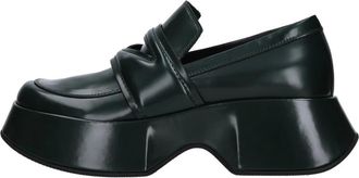 Vic Mati&eacute; Schoenen, Dames, Groen, 35 EU, Leer, Leren Moccasins