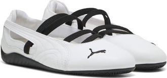 Puma Speedcat Ballet Sneaker in Puma White/Puma White/Black at Nordstrom, Size 11