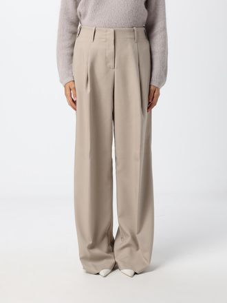 Herno Pantaloni palazzo in tessuto tecnico a vita alta con pince