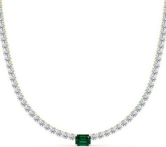 HauteCarat Birthstone Necklace in 18K Yellow Gold at Nordstrom