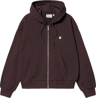 Carhartt Work in Progress Hoodies & sweatvesten, Dames, Bruin, XS, Katoen, Hooded Casey Jacket
