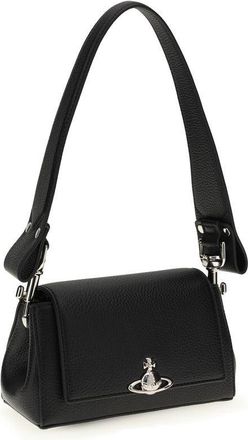 Vivienne Westwood Womens Black Polyurethane Shoulder Bag