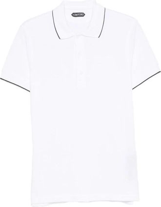 Tom Ford Polo Shirt - Heren - Polos - Wit - XL - Nylon - Tops