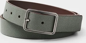 LEYVA Mens Reversible brown and green belt