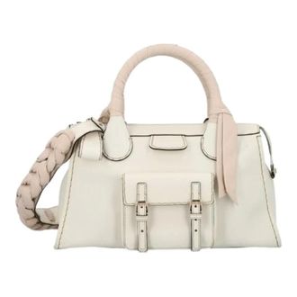 Chlo&eacute; Pre-owned Handbags, female, Beige, Size: ONE SIZE Pre-owned Edith Bag