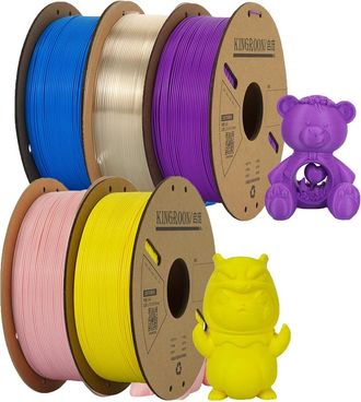 OEM Filamento Para Impresora 3d, 1,75 Mm De Di&aacute;metro, 300 M De Longitud, 5 Rollos, Color B Surtido