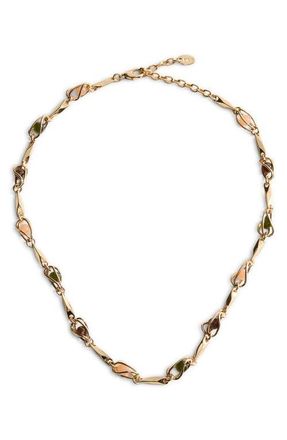Mango Mixed Beads Necklace in Gold at Nordstrom
