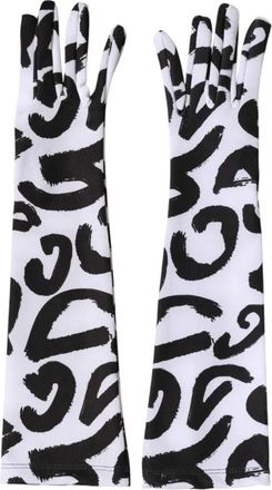 Dolce & Gabbana Elbow Length Mitten Gloves - Dames - Handschoenen - Veelkleurig - ONE Size - Polyester - Accessoires