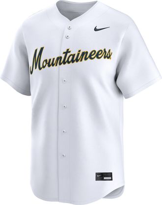 Nike West Virginia Mountaineers Nike Mens College Limited Baseball Jersey in White | UNBB0DWZWVN-0YS