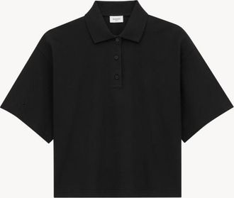 Saint Laurent Polo Oversized Pique Coton Pol