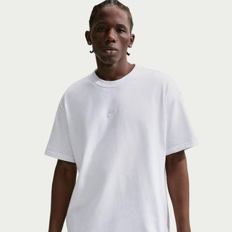 Nike Mens Nike Sportswear Premium Essentials T-Shirt in White | IH1121-100