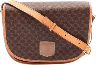 Celine Pre-owned Borsa a Spalla in Tela Rivestita Macadam - - Pre-owned - Donna - Marrone - ONE SIZE