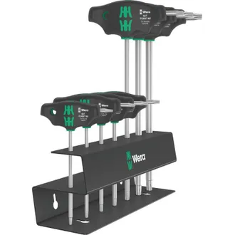 Wera Juego De Destornillador T-handle En T6-30 Soporte De 7 Piezas Para La Funci&oacute;n De Retenci&oacute;n Y Salida Lateral Wera