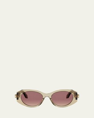 Bulgari Serpenti Forever 52mm Oval Sunglasses