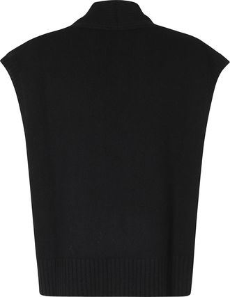 Roberto Collina V-Neck Merino Wool Slipover with Ribbed Edges