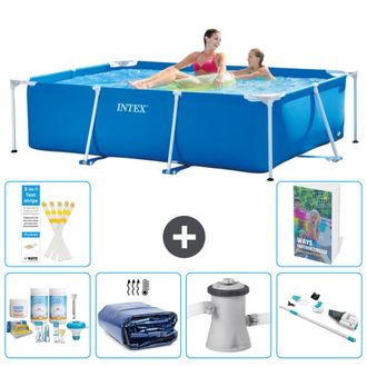 Intex Piscina Con Estructura Rectangular - 220x150x60 Cm - 7-piezas S165