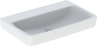 Keramag Geberit Renova Plan, Lavabo, 75x48 Cm, Sin Agujero Para Grifo