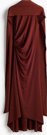 H&M Drapiertes Kleid mit Schaldetail - Rostbraun