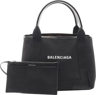Balenciaga Pre-owned Balenciaga Canvas Navy Cabas Tote S Ladies 12RPB0NR3H62NTRT