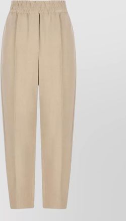 Brunello Cucinelli linen blend trousers pleated front pockets