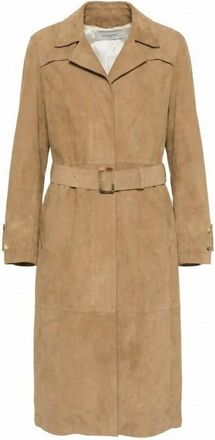 Golden Goose Journey Leather Trench Coat With Belt