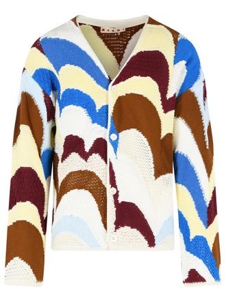 Marni C&aacute;rdigan de algod&oacute;n multicolor Marni