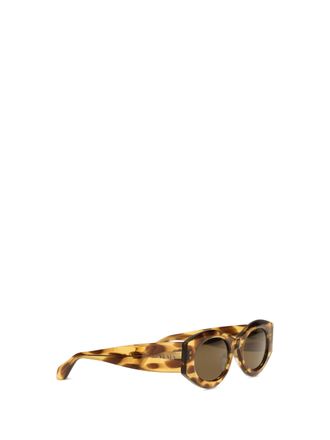 Alaia Womens Oval Sunglasses Brown Acetate Wallets & Purses