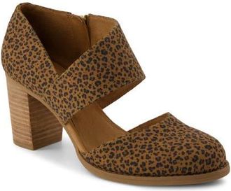 Toms Milan Nova Block Heel Pump in Light/pastel Brown at Nordstrom, Size 9.5