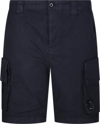 C.P. Company Total Eclipse Cargo Shorts - Heren - Korte Broeken - Blauw - 2XL - Katoen - Korte Broeken