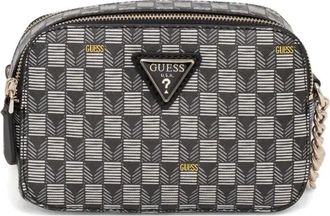 Guess Co Borsa a tracolla con placca logo - Nero