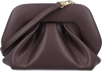 Themoirè Clutch Gea plissettata - Marrone