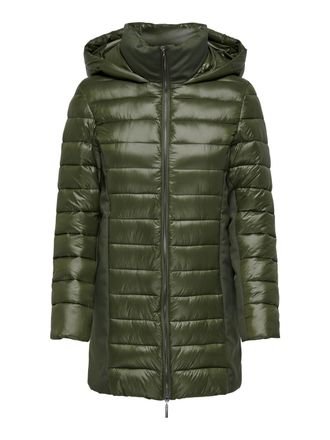 Only Steppmantel ONLY ONLNEWSOPHIE MIX PUFFER CC OTW, Damen, Gr. S (36), gr&uuml;n (deep depths), Steppware, Obermaterial: 100% Nylon, unifarben, M&auml;ntel Steppma