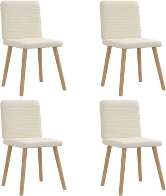 vidaXL Sillas De Comedor 4 Unidades Lino Vidaxl